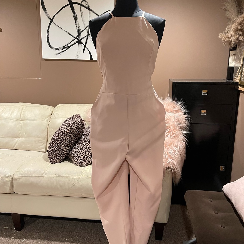 Blush pantsuit